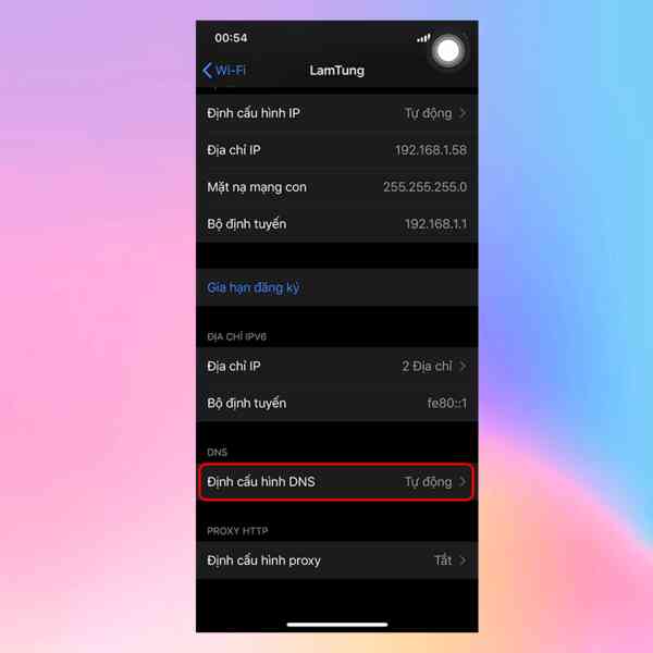 Cách đổi DNS trên iPhone