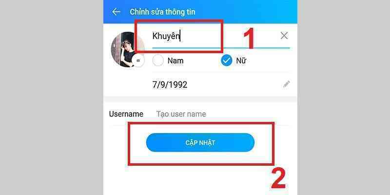 Hướng dẫn đổi tên Zalo