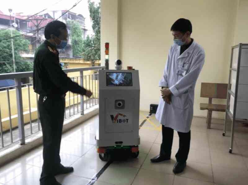 Robot vận chuyển AGV Việt Nam chế tạo