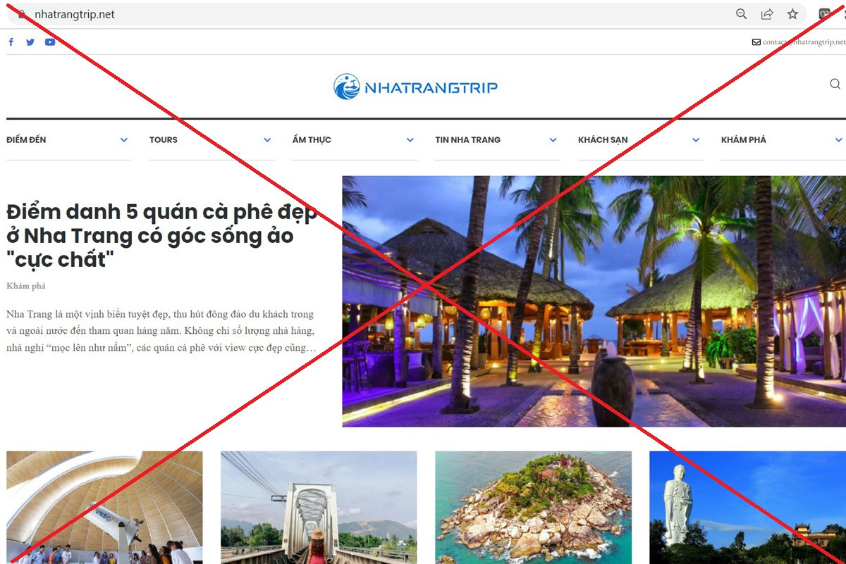 Đã chặn truy cập website vi phạm nhatrangtrip.net