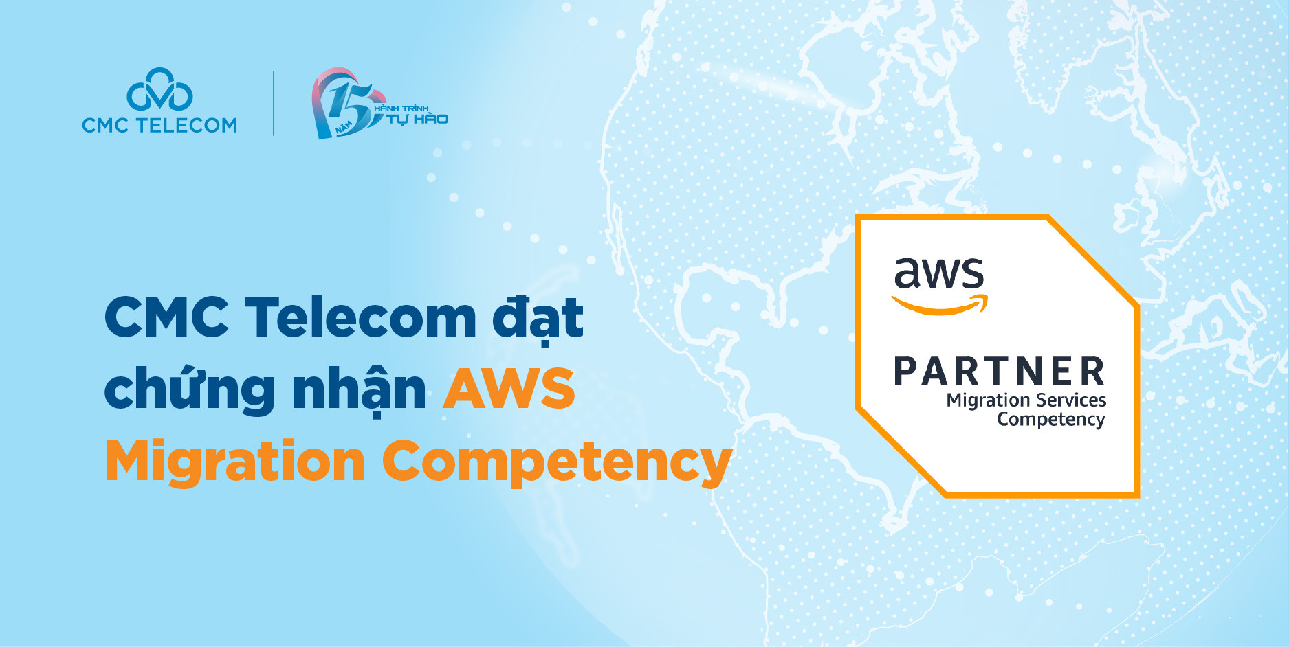 CMC Telecom đạt chứng nhận AWS Migration Competency