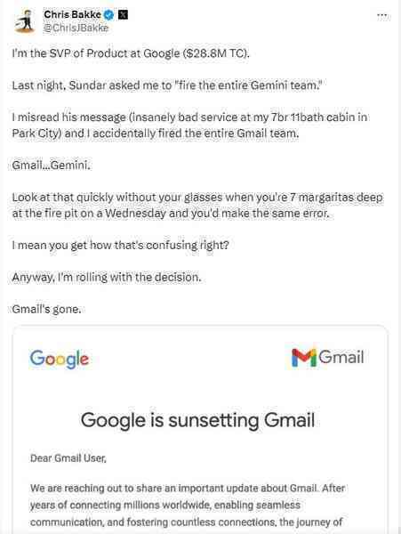 Google phủ nhận việc khai tử Gmail