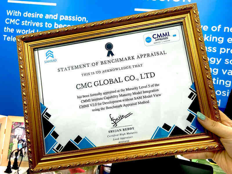 CMC Global đạt chứng chỉ CMMI cấp 5