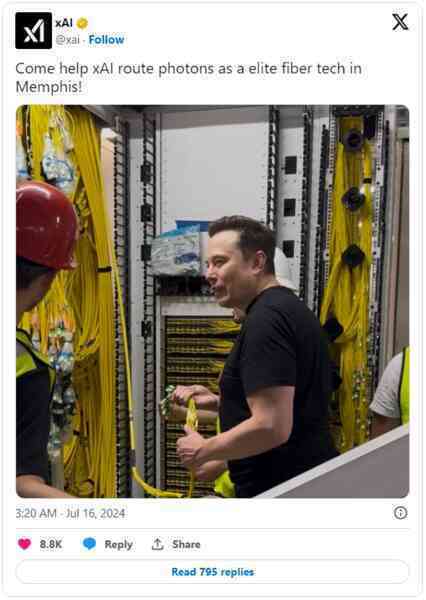 Elon Musk khai trương siêu máy tính huấn luyện AI "mạnh nhất thế giới": Trang bị 100.000 GPU NVIDIA, tiêu thụ hơn 3 triệu lít nước mỗi ngày, 150 MW điện mỗi giờ