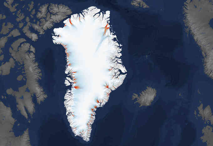 200 sông băng ở Greenland co lại